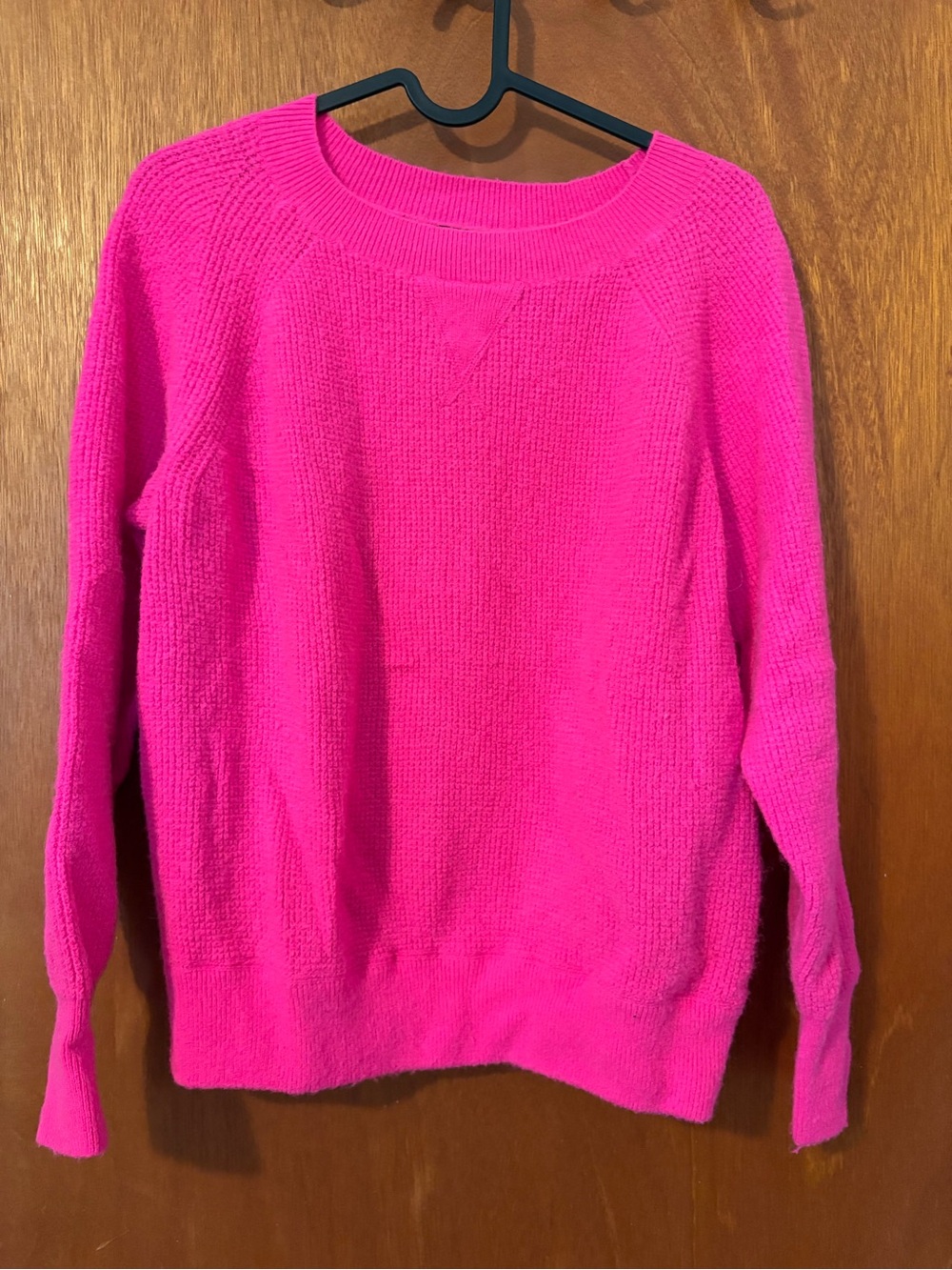 J.Crew Women's Crewneck Sweater in Vibrant Pink - Picture 2 of 6